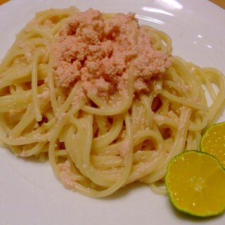 めちゃウマ♪　たらこのパスタ